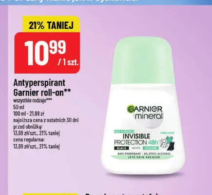 Antyperspirant Garnier Mineral roll-on promocja w POLOmarket