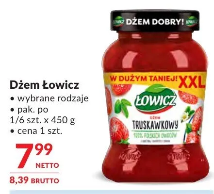 Dżem Łowicz truskawkowy promocja w Makro