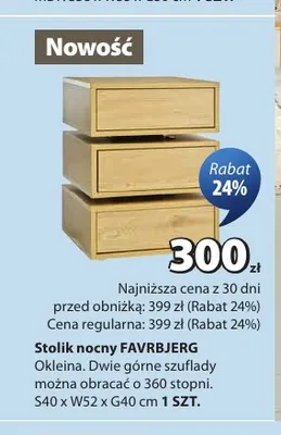 Stolik nocny Favrbjerg promocja w Jysk