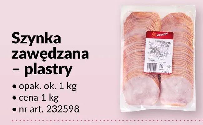 Szynka zawędzana - plastry promocja w Makro