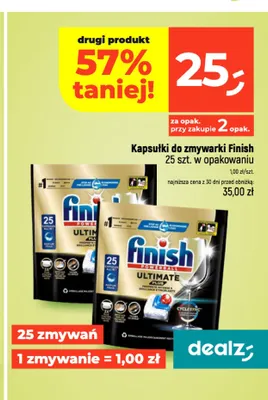 Kapsułki do zmywarki Finish Ultimate Plus promocja w Dealz
