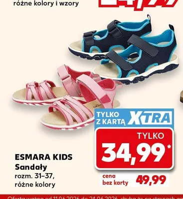 Sandały dziecięce Esmara Kids promocja w Kaufland