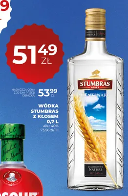 Wódka Stumbras z Kłosem promocja w Duży Ben