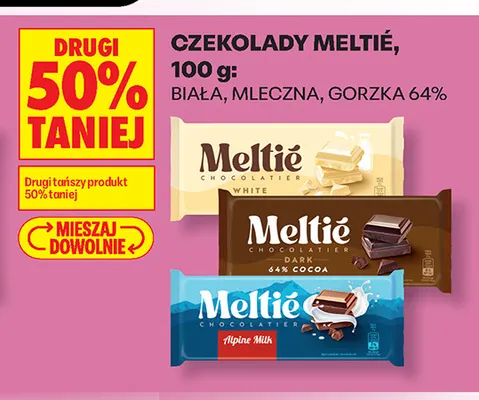 Czekolada gorzka 64% Meltié promocja w Biedronka