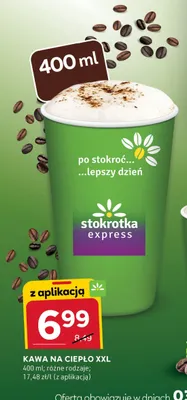 Kawa na ciepło XXL promocja w Stokrotka