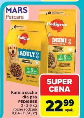 Karma sucha dla psa Adult z kurczakiem i warzywami promocja w Carrefour