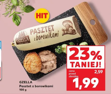 Pasztet z borowikami Gzella promocja w Kaufland