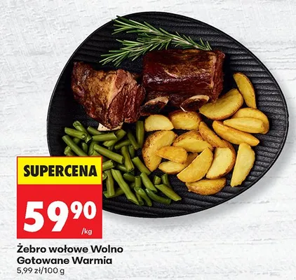 Żebro wołowe wolno gotowane  promocja w Biedronka