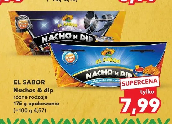 Nachos i dip El Sabor Cheese promocja w Kaufland