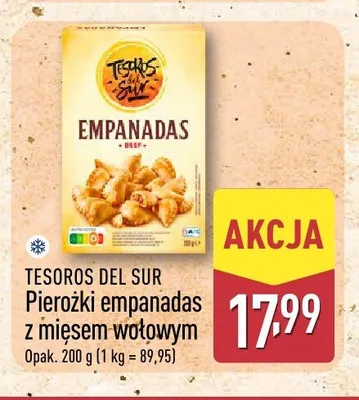 Pierożki empanadas z mięsem wołowym Tesoros del Sur promocja w Aldi