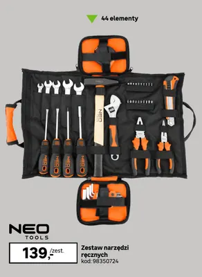 Zestaw narzędzi ręcznych Neo Tools 44 elementy promocja w Leroy Merlin