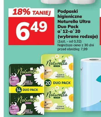 Podpaski higieniczne Naturella Ultra Duo Pack promocja w Hitpol