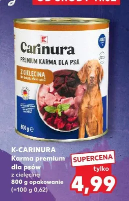 Karma premium dla psów z cielęciną 800g opakowanie promocja w Kaufland