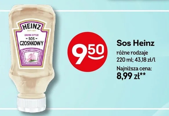 Sos czosnkowy promocja w Żabka