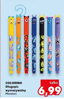 Długopis wymazywalny Monsters Colorino promocja w Kaufland