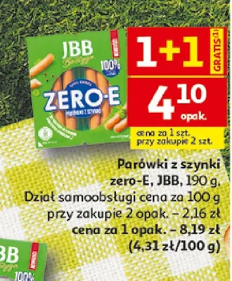 Parówki z szynki Zero-E JBB promocja w Auchan