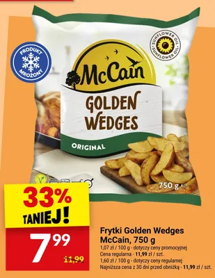 Frytki Golden Wedges McCain promocja w Twój Market