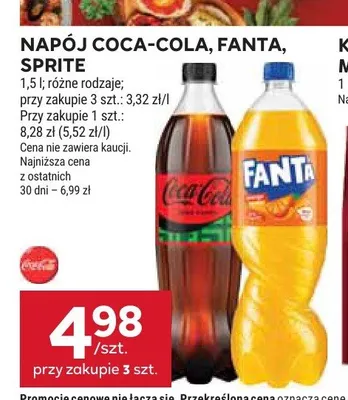 Napój Coca-Cola promocja w Stokrotka