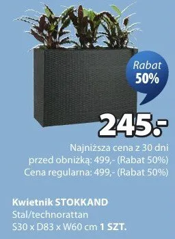 Kwietnik Stokkand promocja w Jysk