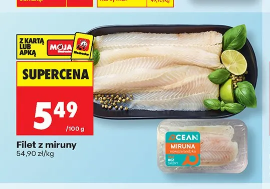 Filet z miruny Ocean promocja w Biedronka