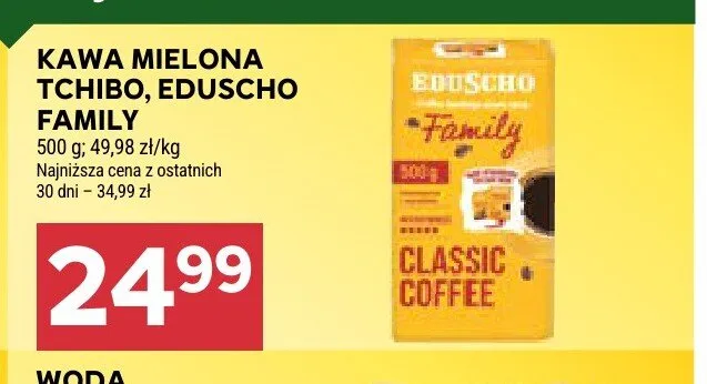 Kawa mielona Tchibo Eduscho Family promocja w Stokrotka
