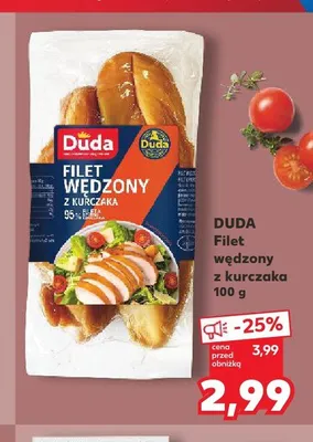 Filet wędzony z kurczaka Duda promocja w Kaufland