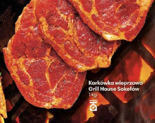 Karkówka wieprzowa Sokołów Grill House promocja w Delikatesy Centrum