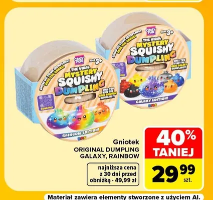 Gniotek Original Dumpling Rainbow promocja w Carrefour