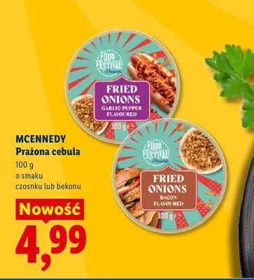 Prażona cebula o smaku bekonu Mcennedy promocja w Lidl