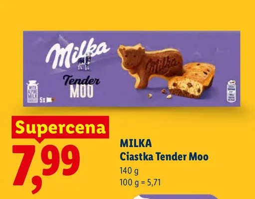 Ciastka Tender Moo promocja w Lidl