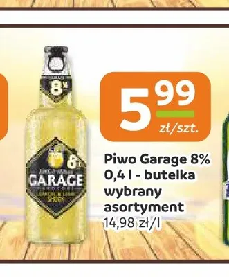 Piwo Garage 8% promocja w Gama
