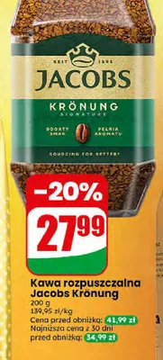 Kawa rozpuszczalna Jacobs Krönung promocja w Dino