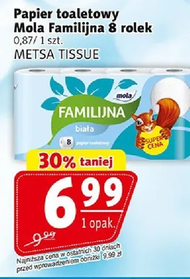 Papier toaletowy Familijina 8 rolek promocja w Prim Market