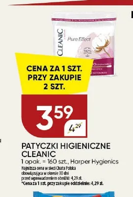 Patyczki higieniczne Cleanic Pure Effect promocja w Chata Polska