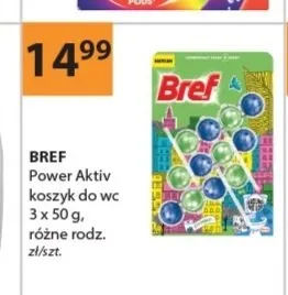 Zawieszka do WC Bref Power Aktiv Lemon 3-pak promocja w Drogerie Laboo