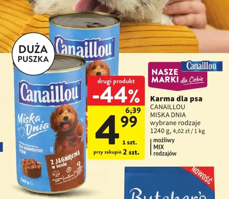 Karma dla psa Canaillou Miska Dnia promocja w Intermarche