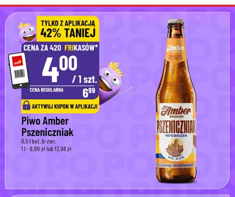 Piwo Amber Pszeniczniak promocja w POLOmarket