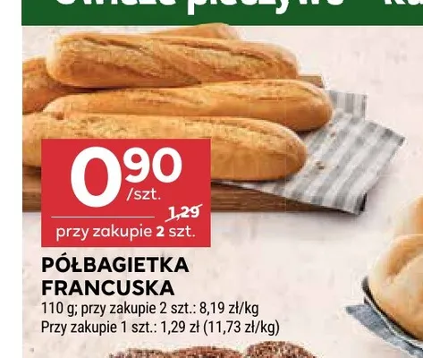 Półbagietka francuska promocja w Stokrotka