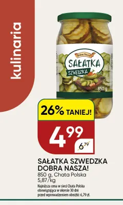 Sałatka szwedzka Dobra Nasza! promocja w Chata Polska