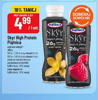 Skyr High Protein waniliowy Piątnica promocja w POLOmarket