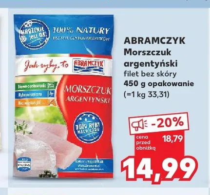 Morszczuk argentyński filet bez skóry Abramczyk promocja w Kaufland