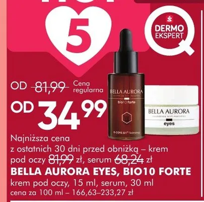 Krem pod oczy 15 ml, serum 30 ml promocja w Super-Pharm