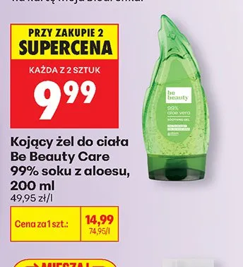 Kojący żel do ciała Be Beauty Care 99% soku z aloesu promocja w Biedronka