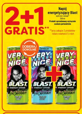 Napój energetyzujący Blast Very Nice Klasyk promocja w POLOmarket