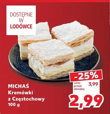 Kremówki z Częstochowy Michaś promocja w Kaufland