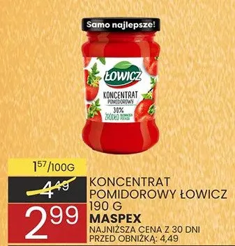 Koncentrat pomidorowy z papryką Maspex promocja w Wafelek