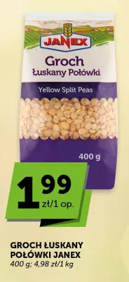 Groch łuskany połówki Janex promocja w Euro Sklep