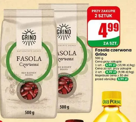 Fasola czerwona Grino promocja w Dino
