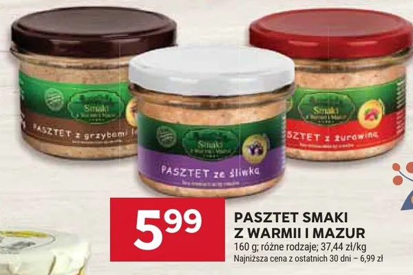 Pasztet smaki z warmii i mazur promocja w Stokrotka