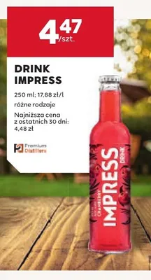 Drink Impress Cranberry promocja w Stokrotka